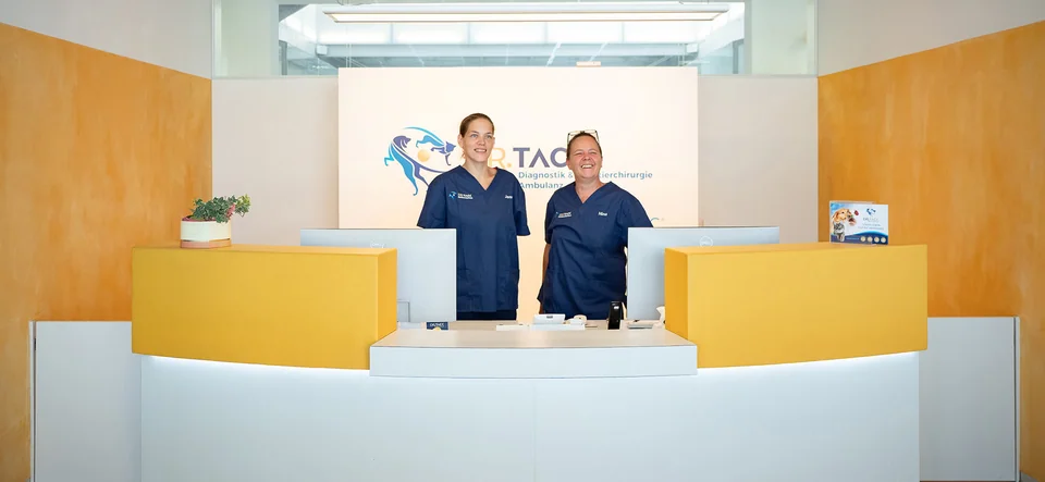 Rezeption des Fachtierarztzentrums Dr. Tack